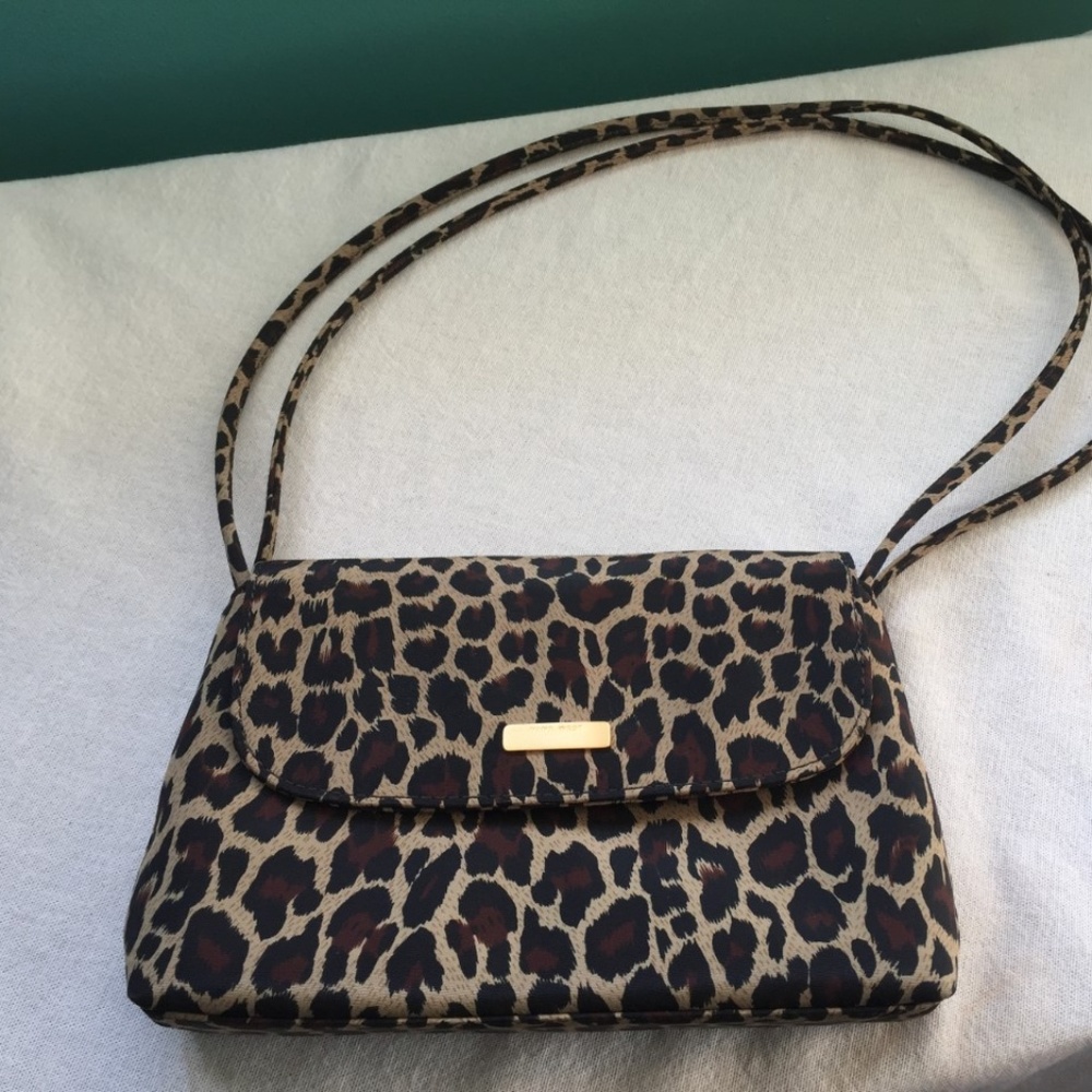 Nine West Leopard Fabric Shoulder Bag